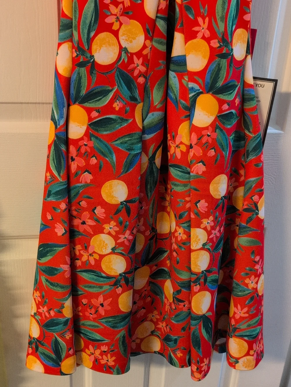 NWT Vince Camuto Dress with Citrus Print - Picture 6 of 14